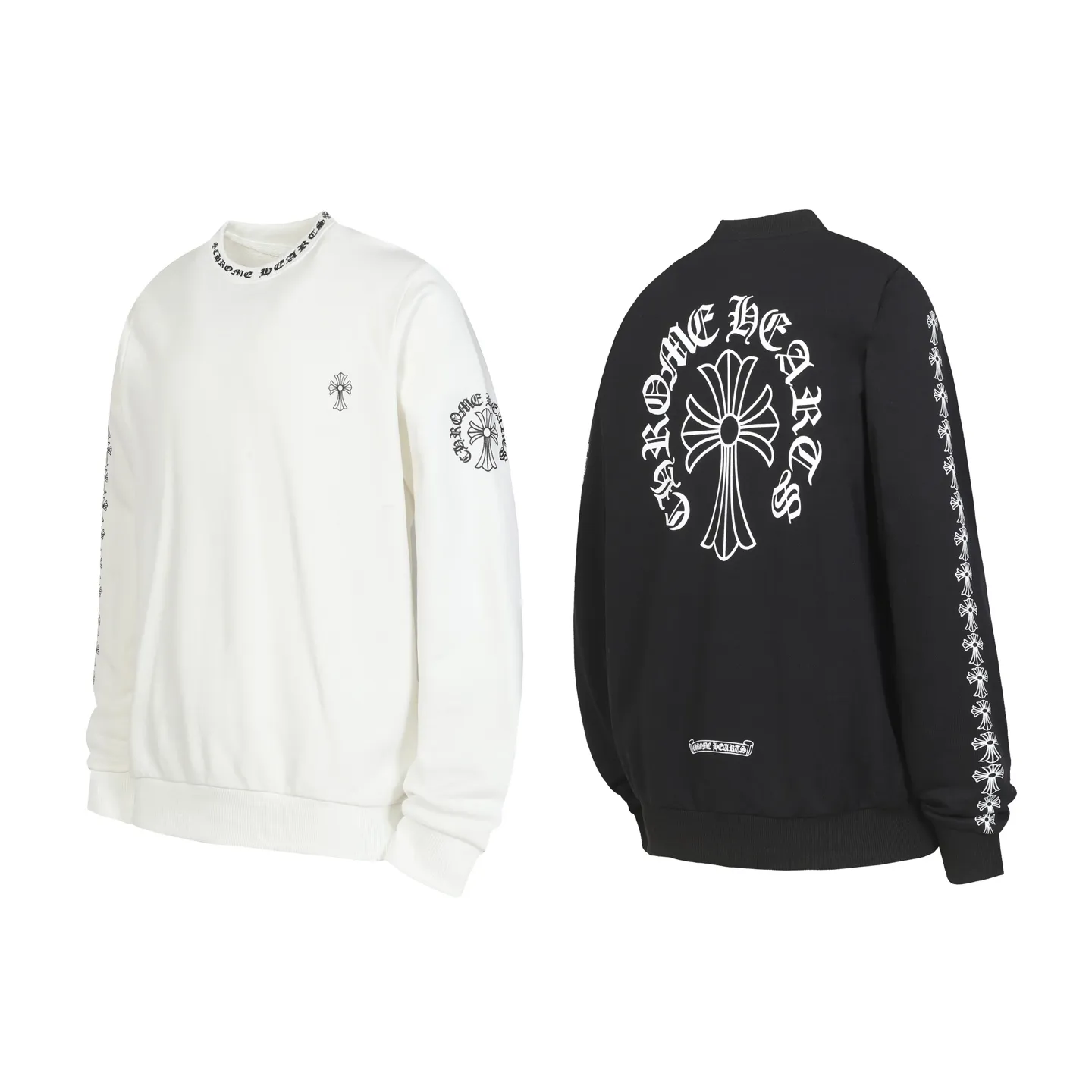 P210 Round neck sweatshirt. Remember to note sweatshirt when ordering #Y2902 Cross-border running quantity model. Please do not place an order if you pursue perfection. -Chrome Hearts/Chrome Hearts 23ss Sanskrit printed popular round neck sweatshirt -High weight, high density and high quality. The wool is soft, delicate and skin-friendly. Soft and silky to the touch. Excellent warmth and skin-friendliness. -Colour: black white -Size: S M L XL